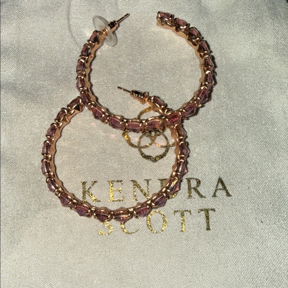 Kendra Scott Rose Gold Hoop Earrings